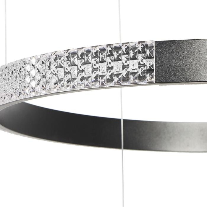 Светильник 1706/3BK LED 140Вт 3000-6000K черный 80х50х4-104 см