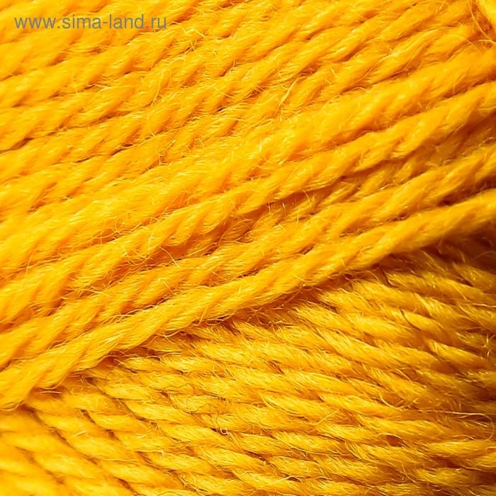 Пряжа Пряжа "Аргентинская шерсть" 100% импортная п/т шерсть 200м/100гр (104 желтый)