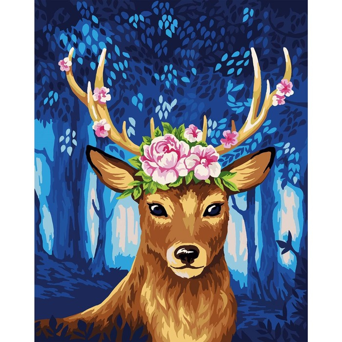 Картина по номерам на холсте с подрамником «Сказочный олень», 40 х 50 см