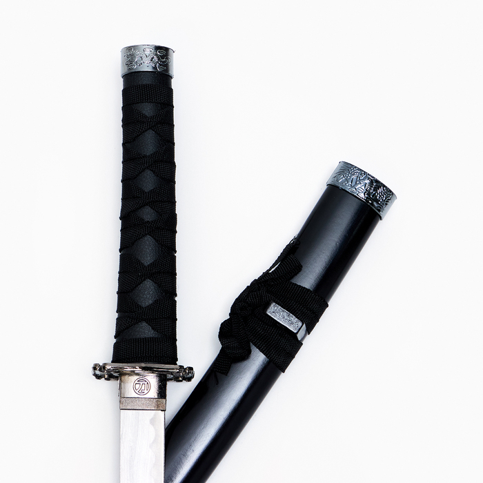 Сув. изделие катаны 3в1 на подставке, ножны дерево, черные глянец 53/76/101см