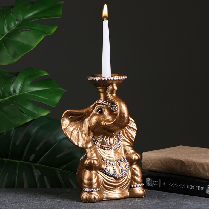 Копилка - подсвечник Копилка - подсвечник "Слон" бронза, 18,5х15х26см