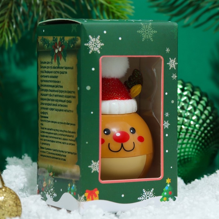 Новый год. Бальзам для губ «Новогодний олень», лимитированный Новый год. Бальзам для губ «Новогодний олень», лимитированный