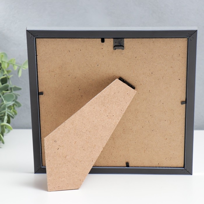 Фоторамка пластик Фоторамка пластик "МИРАМ" 20х20 см серебро (пластиковый экран)