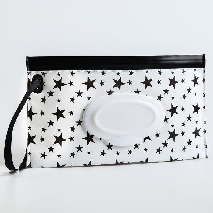 Контейнер для салфеток с петелькой «Звезды на белом», цвет МИКС