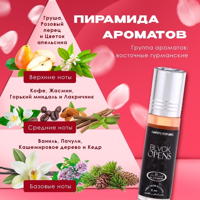 Духи масляные женские Blvck Opens, 6 мл Духи масляные женские Blvck Opens, 6 мл