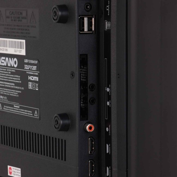 Телевизор Asano 32LF1120T, 32 Телевизор Asano 32LF1120T, 32", 1920x1080, DVB-T/С, HDMI 2, USB 2, черный