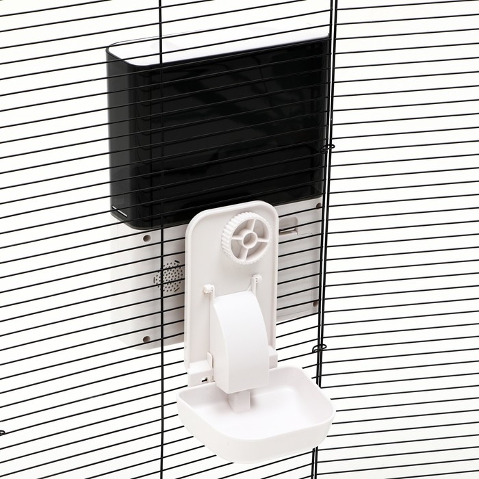 Умная автокормушка для животных, с креплением на клетку, с функцией записи голоса Умная автокормушка для животных, с креплением на клетку, с функцией записи голоса