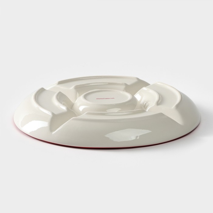 Менажница 5 ячеек Доляна &laquo;Гранат&raquo;, d=26 см