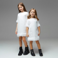 Платье для девочки MINAKU: PartyDress цвет белый, рост 140