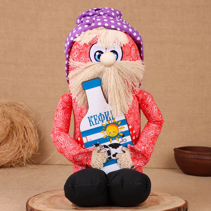 Домовой Домовой "Малыш с кефиром", 43х25х20 см