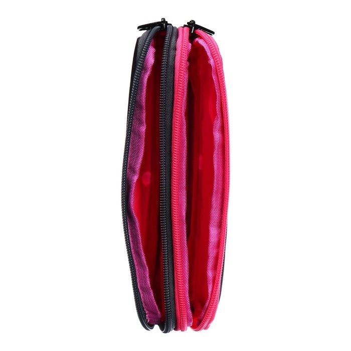 Пенал мягкий, 2 отделения, объёмный, 90 х 220 х 40 мм, Stavia Пенал мягкий, 2 отделения, объёмный, 90 х 220 х 40 мм, Stavia "Фламинго" серый/розовый 86225