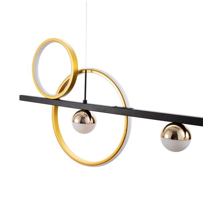 Светильник BayerLux Светильник BayerLux "Ариста" LED 48Вт 6000К черно-золотой 100х100 см