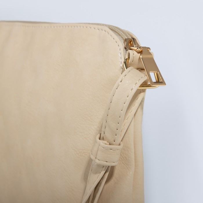 Сумка кросс-боди на молнии, цвет бежевый Сумка кросс-боди на молнии, цвет бежевый