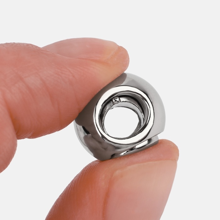 Фиксатор для шнура, d = 6 мм, 5 шт, цвет серебряный Фиксатор для шнура, d = 6 мм, 5 шт, цвет серебряный