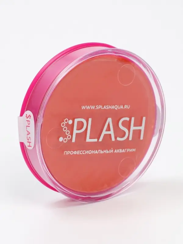 Аквагрим в шайбе, регулярный, оранжевый, 32 г