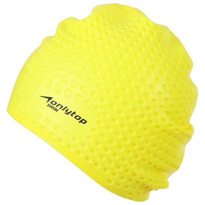 Шапочка для плавания взрослая ONLYTOP Swim, для длинных волос, силиконовая, обхват 54-60 см, цвета МИКС Шапочка для плавания взрослая ONLYTOP Swim, для длинных волос, силиконовая, обхват 54-60 см, цвета МИКС