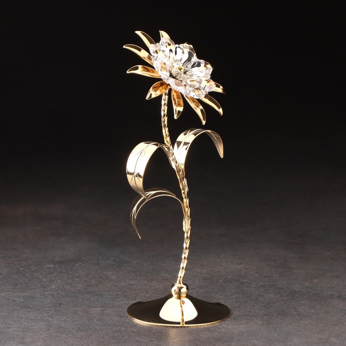 Сувенир  Сувенир "Подсолнух", с хрусталиками, 12х8х20 см