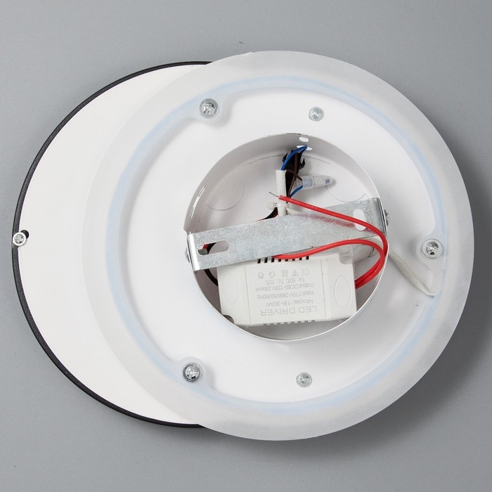 Бра "Павлин" LED 21Вт 4000К черно-белый 19х23х5 см