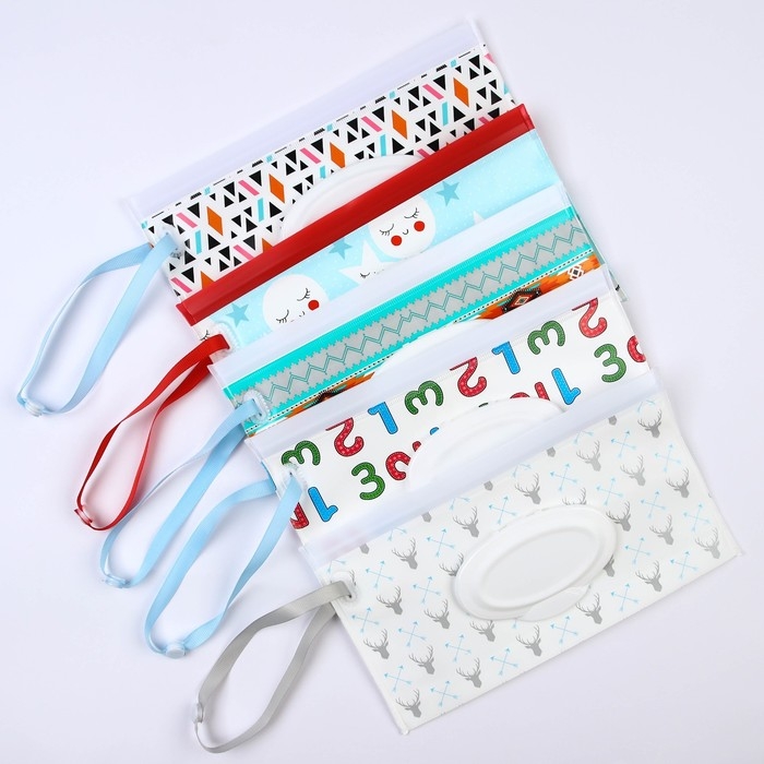 Контейнер для салфеток с петелькой «Коляски», цвет МИКС