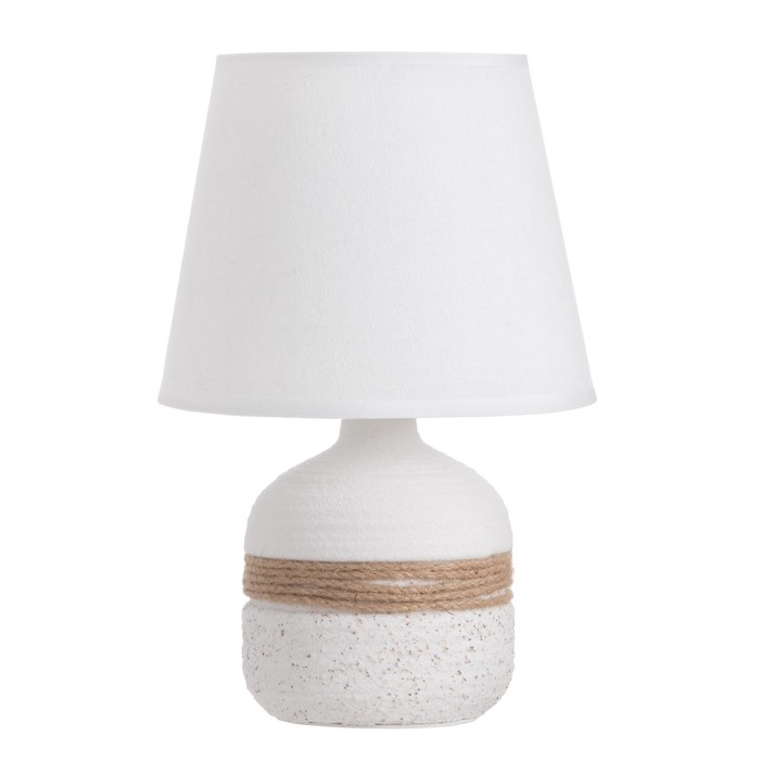 Лампа настольная Лампа настольная "Зелия" 1х40Вт Е14 белый 20х20х30см