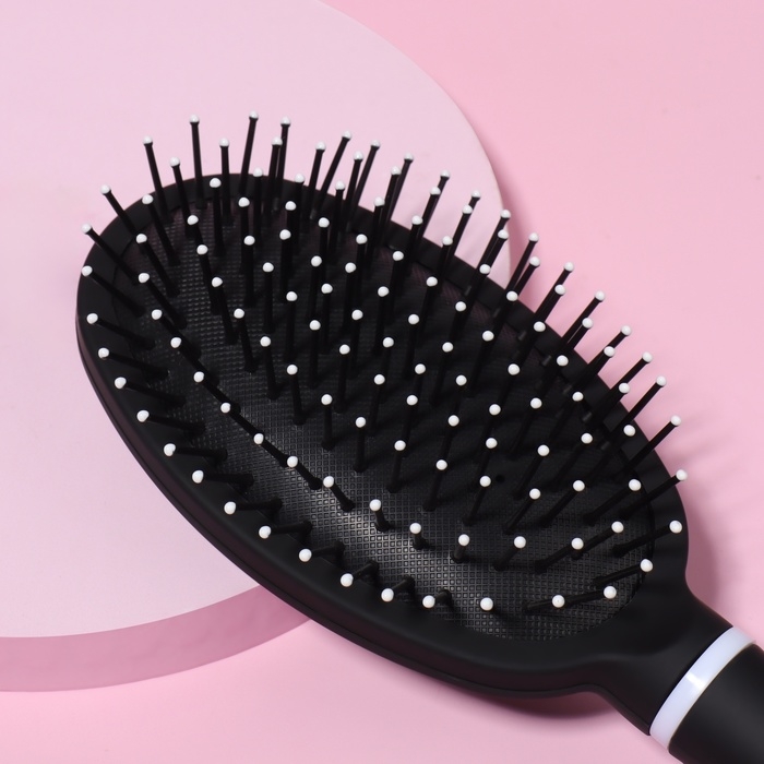 Расчёска массажная, 6,5 &times; 25 см, цвет МИКС