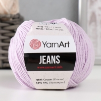 Пряжа "Jeans" 55% хлопок, 45% акрил 160м/50гр (19 сиреневый)