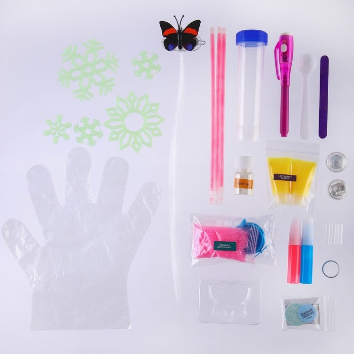 Набор для опытов «8 светящихся опытов», Холодное сердце Набор для опытов «8 светящихся опытов», Холодное сердце