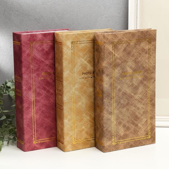 Фотоальбом на 300 фото 10х15 Фотоальбом на 300 фото 10х15 "Классика" кожзам, МИКС, 33х17,5х5,3 см