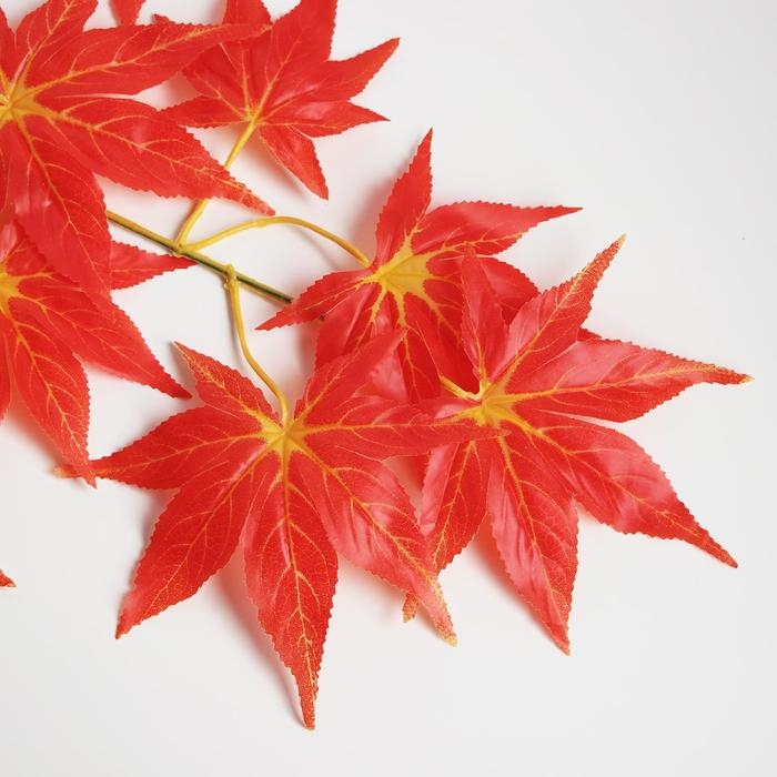 Декор «Листья на ветке» цвет красный Декор «Листья на ветке» цвет красный