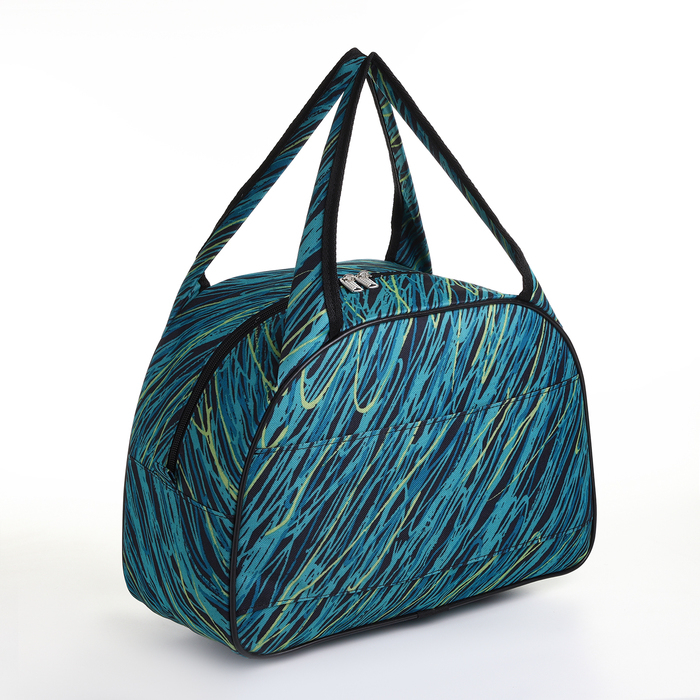 Сумка дорожная женская на молнии, держатель для чемодана, цвет бирюзовый Сумка дорожная женская на молнии, держатель для чемодана, цвет бирюзовый