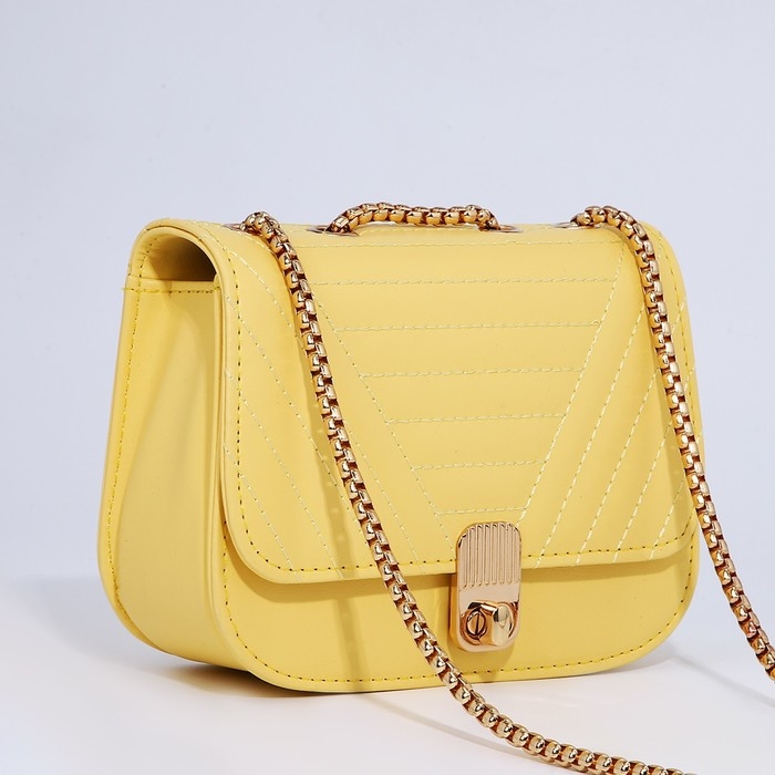 Сумка-мессенджер на клапане, цвет жёлтый Сумка-мессенджер на клапане, цвет жёлтый