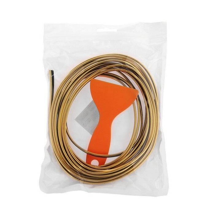 Молдинг гибкий внутрисалонный, золотистый, 5 м Молдинг гибкий внутрисалонный, золотистый, 5 м