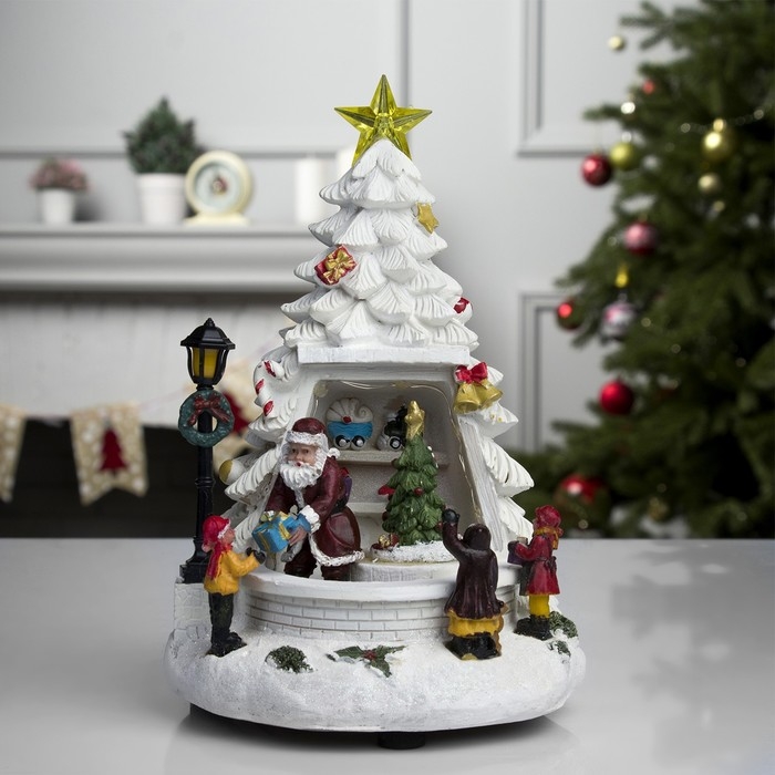 Светодиодная фигура «Ёлка» 10 × 23 × 10 см, полистоун, батарейки ААх3 (не в комплекте), USB, свечение тёплое белое Светодиодная фигура «Ёлка» 10 × 23 × 10 см, полистоун, батарейки ААх3 (не в комплекте), USB, свечение тёплое белое