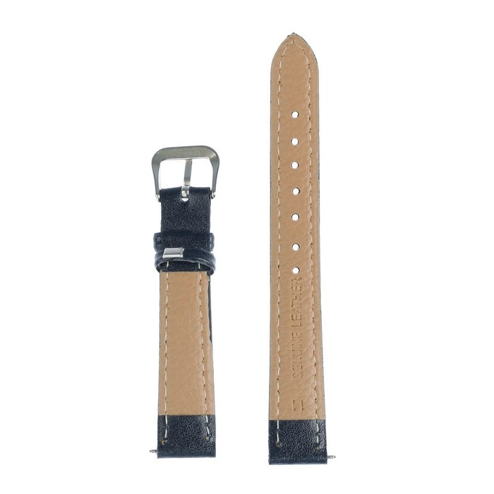 Ремешок для часов Ремешок для часов "Соломон", 14 мм, натуральная кожа, l-18 см, темно-синий