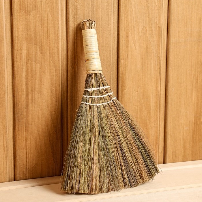 Метёлочка, 25 см, сорго, бамбук Метёлочка, 25 см, сорго, бамбук