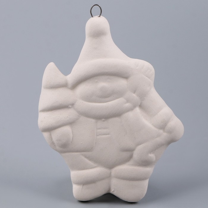 Новый год! Ёлочное украшение под раскраску «Снеговик с елкой» с подвесом, кисть Новый год! Ёлочное украшение под раскраску «Снеговик с елкой» с подвесом, кисть