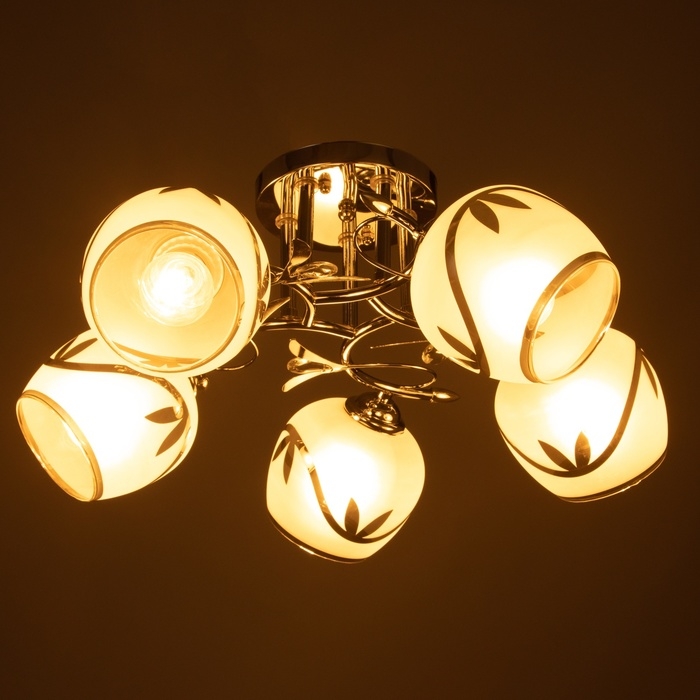 Люстра Люстра "Жаннета" 5х40Вт Е27 Хром МОДЕЛЬ: 2800064