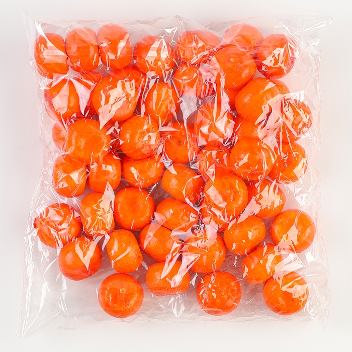 Декор «Мандаринки», набор 50 шт., размер 3,2×3 см Декор «Мандаринки», набор 50 шт., размер 3,2×3 см