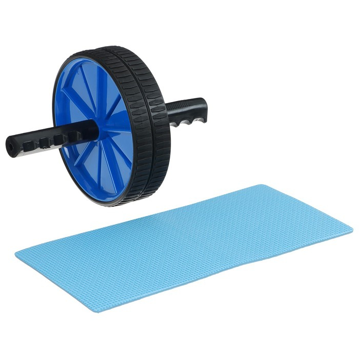 Ролик для пресса ONLYTOP, 2 колеса, 20х17х17 см, цвета МИКС Ролик для пресса ONLYTOP, 2 колеса, 20х17х17 см, цвета МИКС