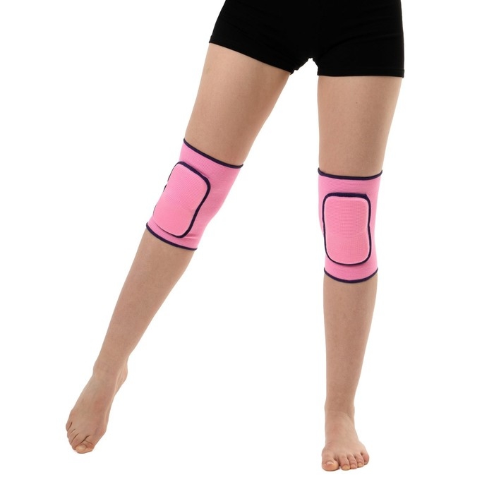 Наколенники детские ONLYTOP, 5-8 лет, цвет розовый Наколенники детские ONLYTOP, 5-8 лет, цвет розовый