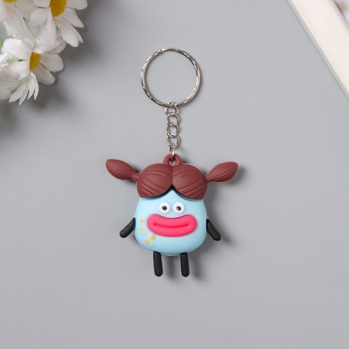 Брелок резина  Брелок резина "Картошка с большими губами" МИКС 5х5,5 см