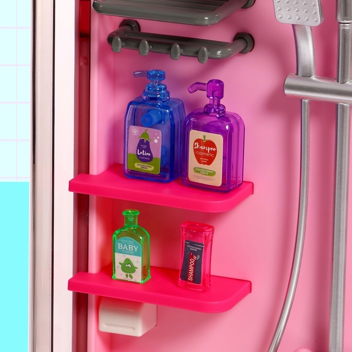 Набор мебели для кукол «Ванная комната», санузел, раковина, постирочная Набор мебели для кукол «Ванная комната», санузел, раковина, постирочная