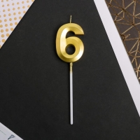 Свеча для торта, цифра «6», 11,5 х 2,3 см