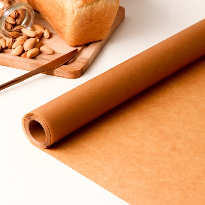Пергамент силиконизированный, коричневый, жиростойкий, Чехия, 38 см х 8 м Пергамент силиконизированный, коричневый, жиростойкий, Чехия, 38 см х 8 м