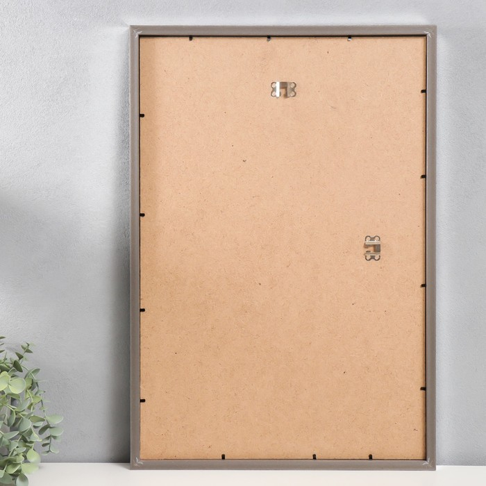 Фоторамка пластик Фоторамка пластик "МИРАМ" 40х60 см 021 серебро (пластиковый экран)