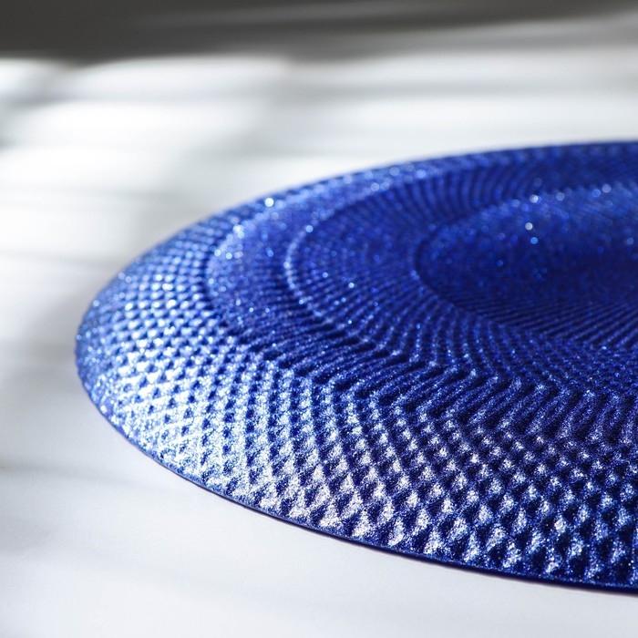 Блюдо сервировочное «Глория», d=30 см, цвет синий Блюдо сервировочное «Глория», d=30 см, цвет синий