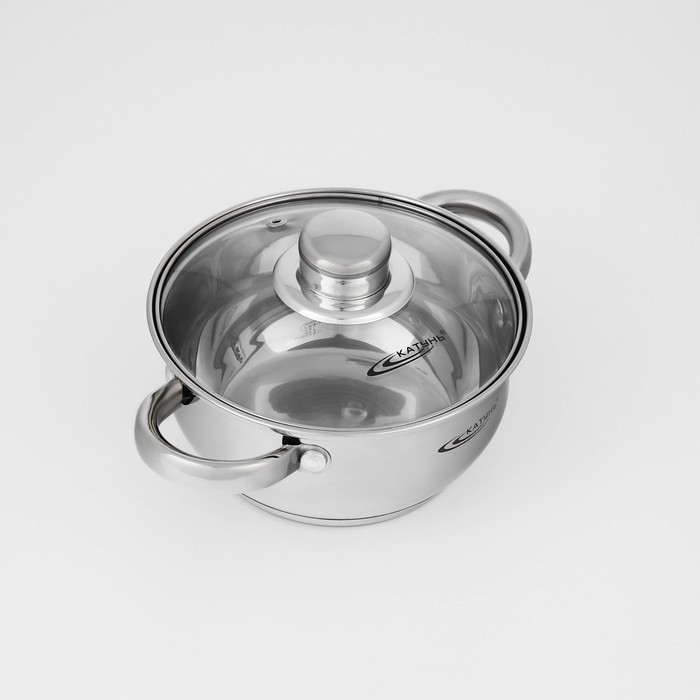 Набор кастрюль «Гретта», 3 предмета: 1,6 л, 2,2 л, 3,2 л, капсульное дно, индукция Набор кастрюль «Гретта», 3 предмета: 1,6 л, 2,2 л, 3,2 л, капсульное дно, индукция