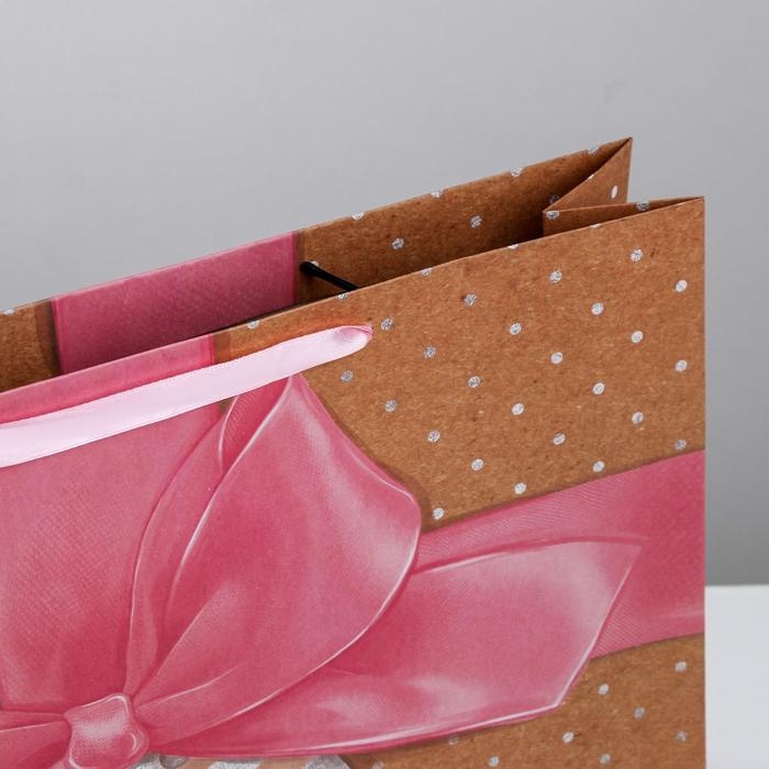 Пакет подарочный крафтовый горизонтальный, упаковка, «Кому‒то особенному», 40 х 31 х 11.5 см Пакет подарочный крафтовый горизонтальный, упаковка, «Кому‒то особенному», 40 х 31 х 11.5 см