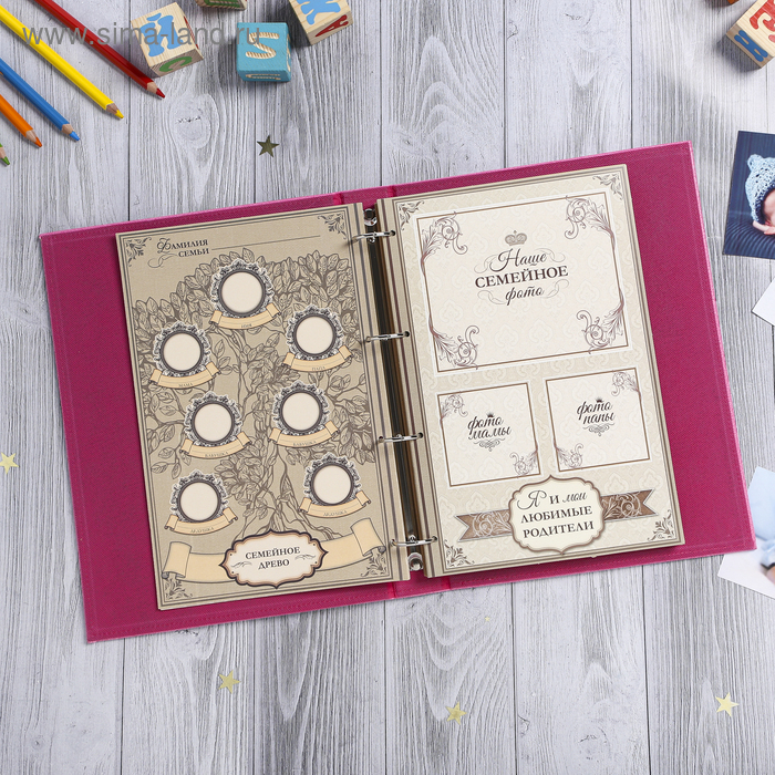 Книга малыша для девочки Книга малыша для девочки "Наследница семьи": 20 листов