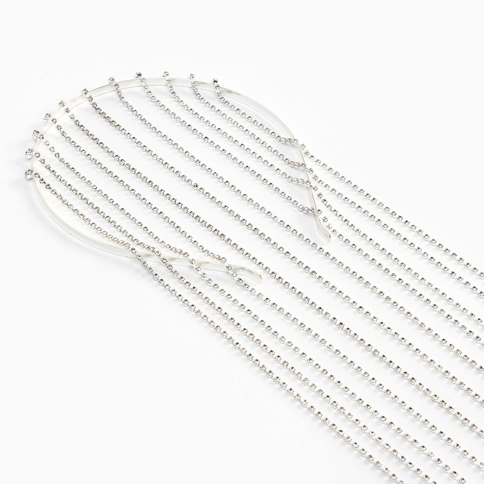 Ободок для волос со стразами «Слушай сердце» 0.5 х 12 х 42 см Ободок для волос со стразами «Слушай сердце» 0.5 х 12 х 42 см